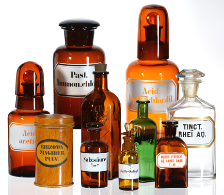 Alte Apothekerglser 462x401